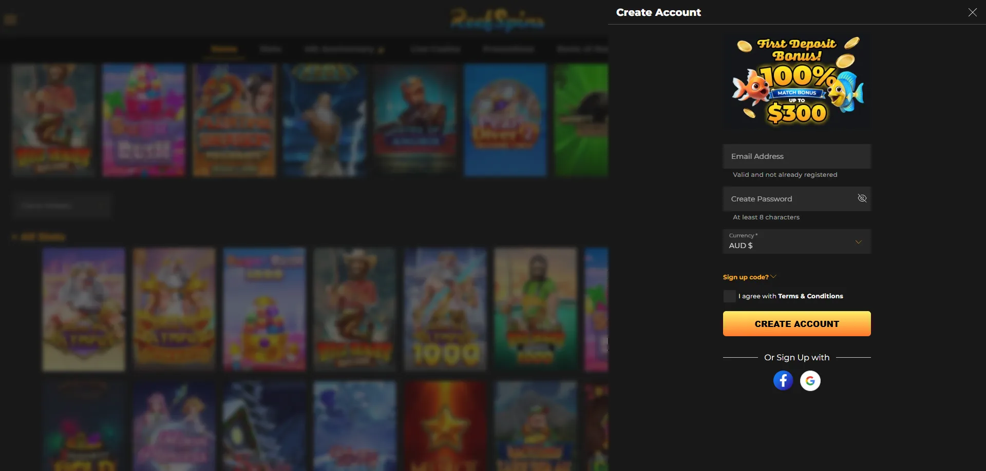 How to register at ReefSpins Casino — step-by-step sign up guide